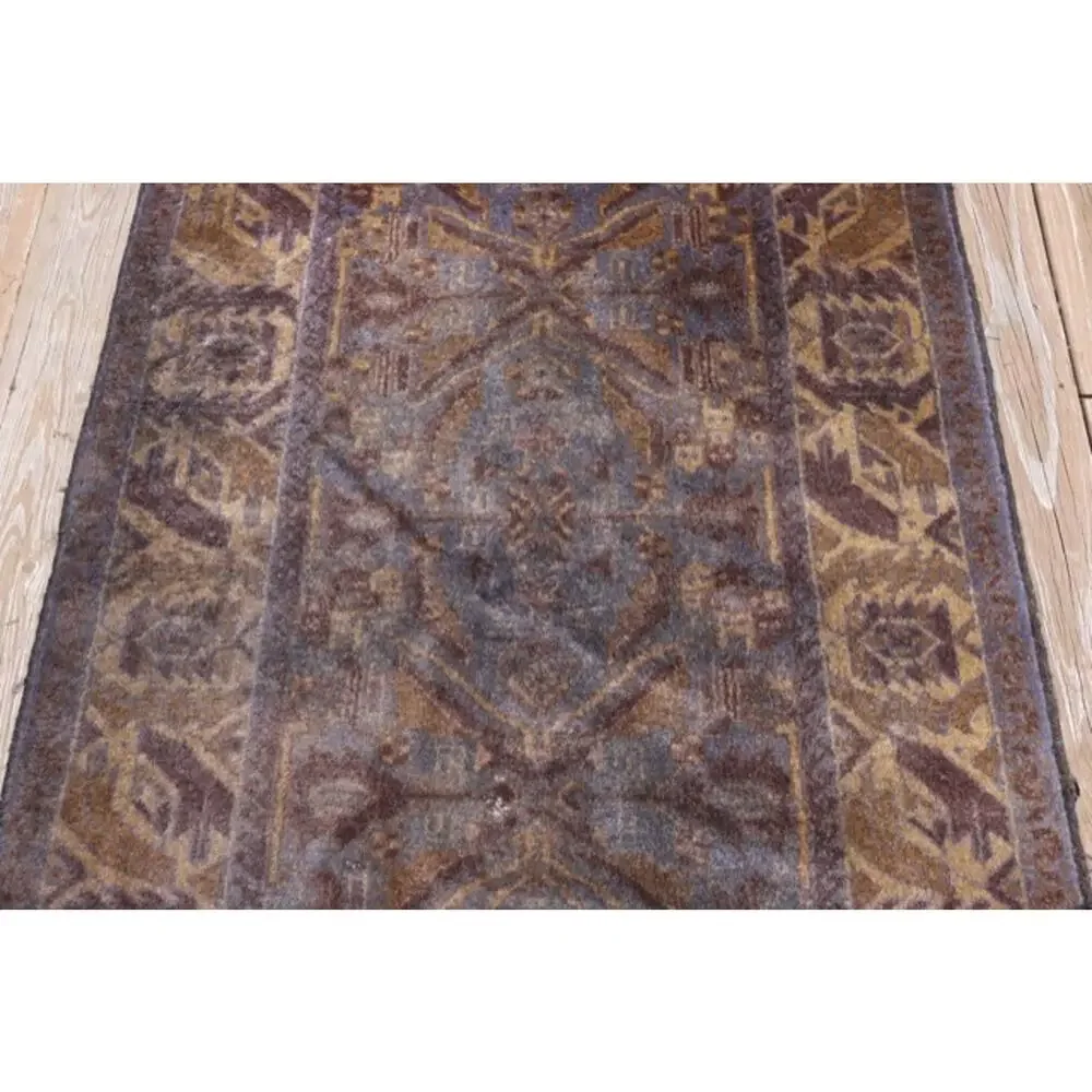 Vintage Antique WORN Distressed Turkish Caucasian Wool Prayer Rug 6.5'x3.5'
